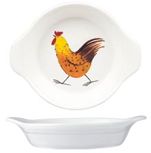 Handled Dish round ovenproof